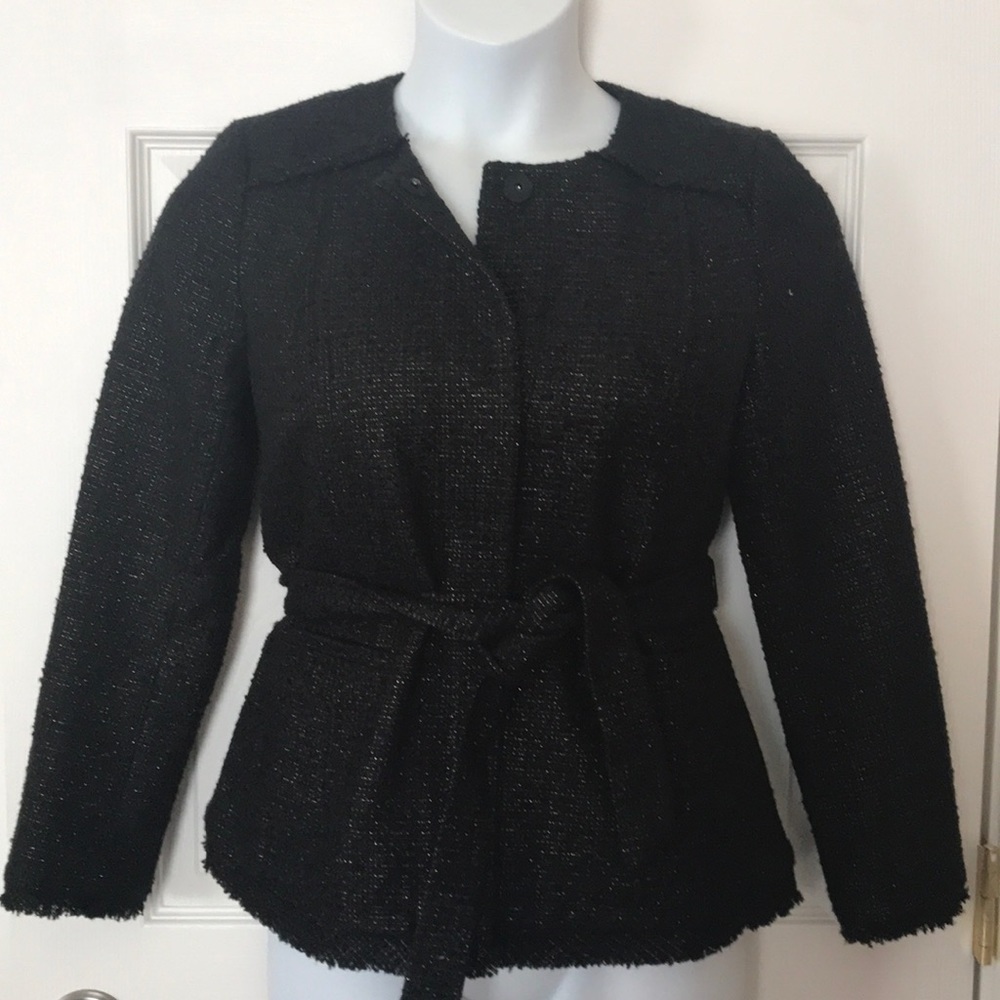 NWT Banana Republic Tie Waist Tweed Jacket